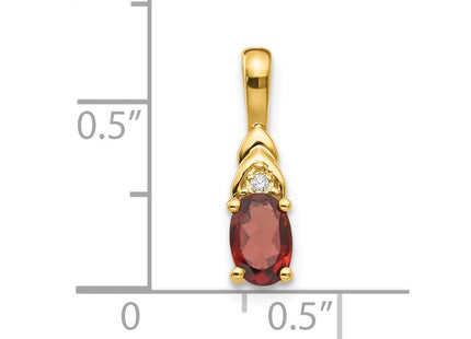 14K gold diamond pendant, another view