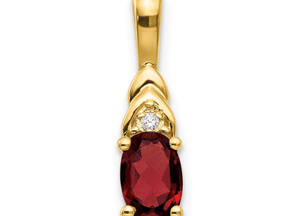 14K gold diamond pendant