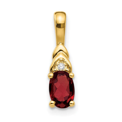 14K gold diamond pendant