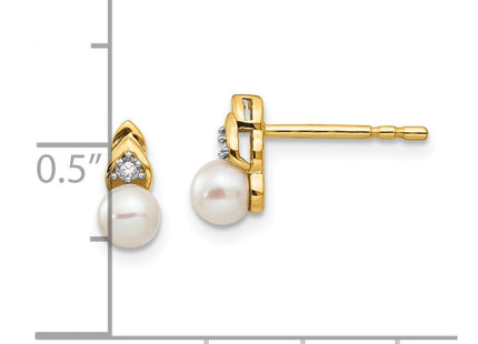 14k Yellow Gold Earrings Style XBS274 - Classique Jewelry Inc.