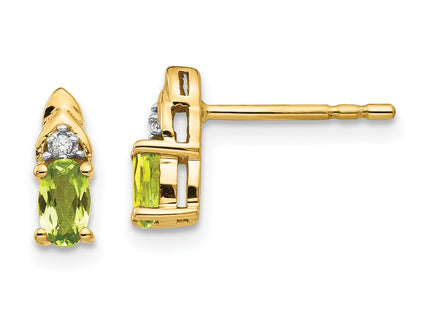 14k Yellow Gold Earrings Style XBS286 - Classique Jewelry Inc.