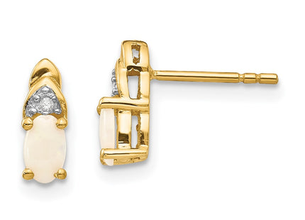14k Yellow Gold Earrings Style XBS288 - Classique Jewelry Inc.