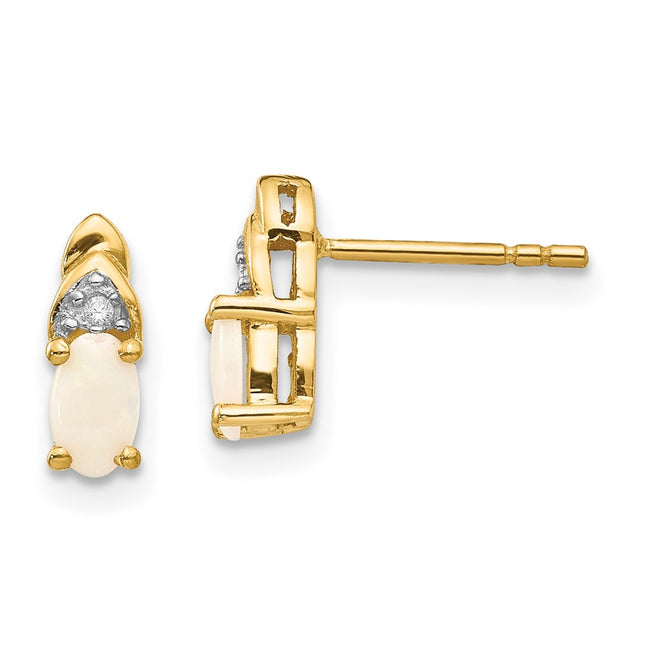 14k Yellow Gold Earrings Style XBS288 - Classique Jewelry Inc.