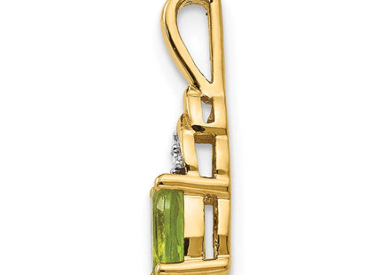 14K Peridot and Diamond Pendant (Style XBS291)
