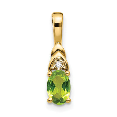 14K gold diamond pendant