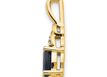 14K gold diamond pendant, alternate view
