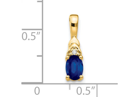 14K gold diamond pendant, another view