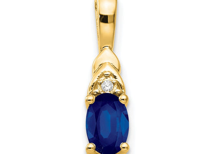 14K gold diamond pendant