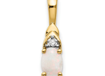 14k Opal and Diamond Pendant (Style XBS293)
