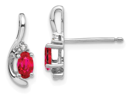 14k White Gold Earrings Style XBS383 - Classique Jewelry Inc.