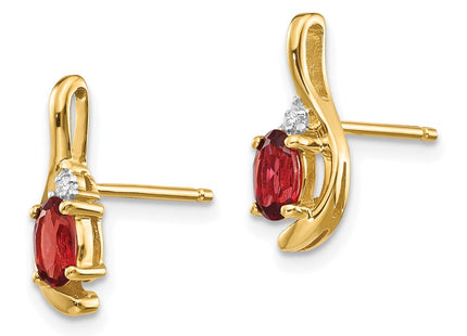 14k Yellow Gold Earrings Style XBS406 - Classique Jewelry Inc.