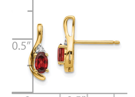 14k Yellow Gold Earrings Style XBS406 - Classique Jewelry Inc.