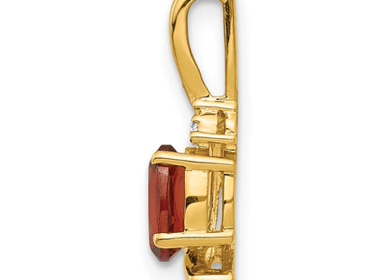 14K gold diamond pendant, alternate view