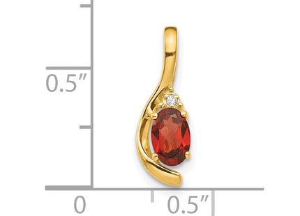 14K gold diamond pendant, another view