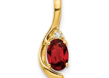 14K gold diamond pendant