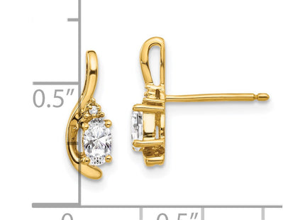 14k Yellow Gold Earrings Style XBS416 - Classique Jewelry Inc.