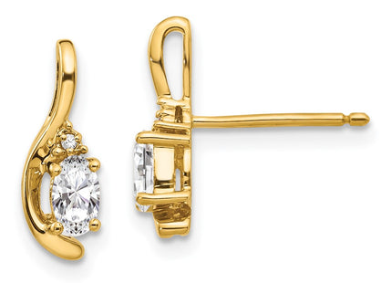 14k Yellow Gold Earrings Style XBS416 - Classique Jewelry Inc.