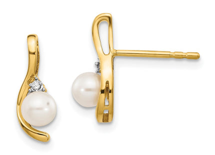 14k Yellow Gold Earrings Style XBS418 - Classique Jewelry Inc.