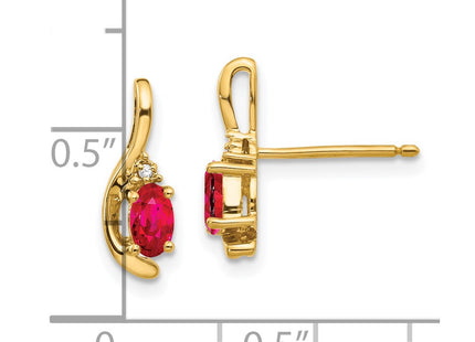 14k Yellow Gold Earrings Style XBS419 - Classique Jewelry Inc.