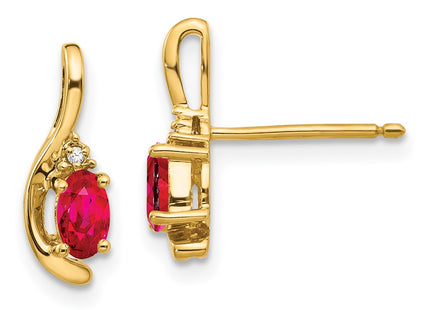 14k Yellow Gold Earrings Style XBS419 - Classique Jewelry Inc.