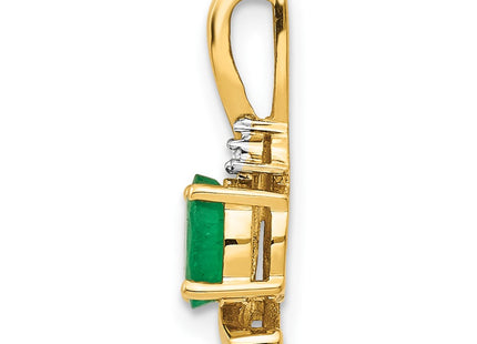 14K gold diamond pendant, alternate view
