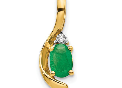 14K gold diamond pendant