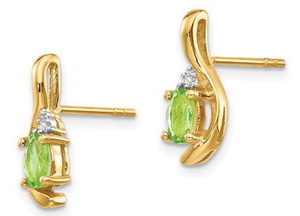 14k Yellow Gold Earrings Style XBS430 - Classique Jewelry Inc.