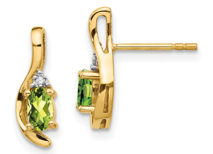 14k Yellow Gold Earrings Style XBS430 - Classique Jewelry Inc.