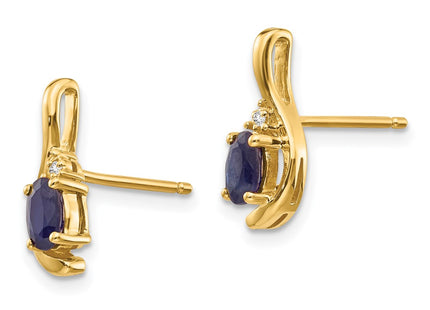 14k Yellow Gold Earrings Style XBS431 - Classique Jewelry Inc.