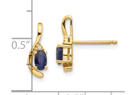 14k Yellow Gold Earrings Style XBS431 - Classique Jewelry Inc.