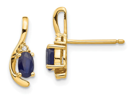 14k Yellow Gold Earrings Style XBS431 - Classique Jewelry Inc.
