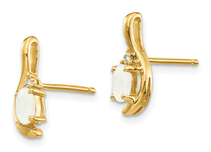 14k Yellow Gold Earrings Style XBS432 - Classique Jewelry Inc.