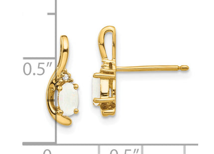 14k Yellow Gold Earrings Style XBS432 - Classique Jewelry Inc.