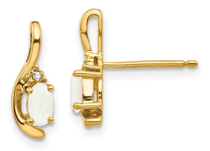 14k Yellow Gold Earrings Style XBS432 - Classique Jewelry Inc.