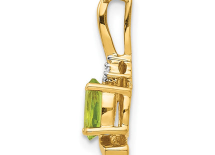 14K gold diamond pendant, alternate view