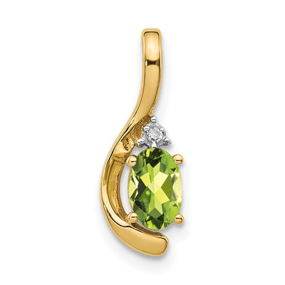 14K gold diamond pendant
