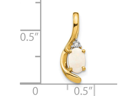 14K gold diamond pendant, another view
