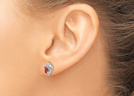 14k White Gold Earrings Style XBS442 - Classique Jewelry Inc.