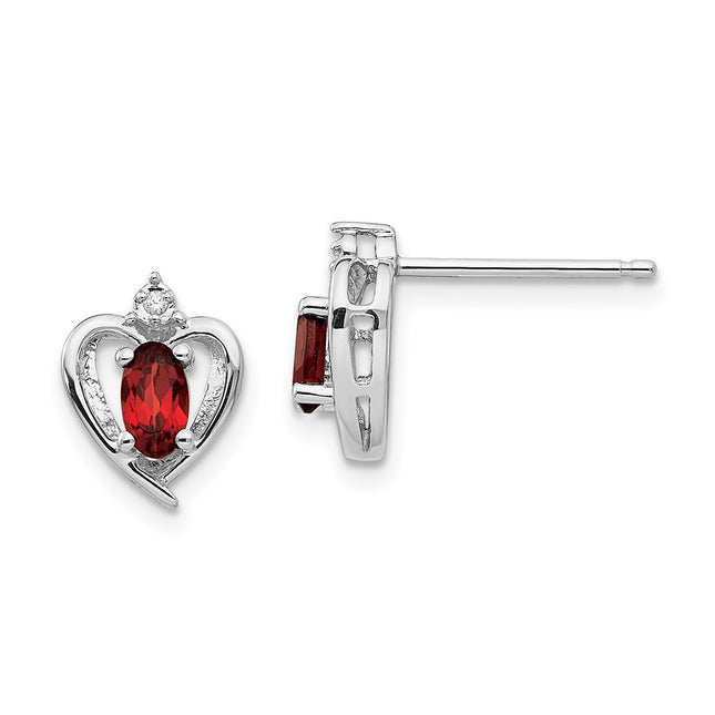 14k White Gold Earrings Style XBS442 - Classique Jewelry Inc.