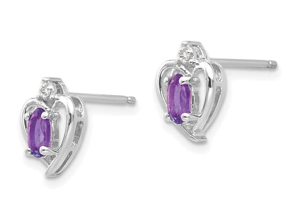 14k White Gold Earrings Style XBS443 - Classique Jewelry Inc.
