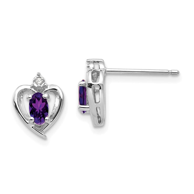 14k White Gold Earrings Style XBS443 - Classique Jewelry Inc.