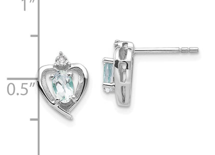 14k White Gold Earrings Style XBS451 - Classique Jewelry Inc.