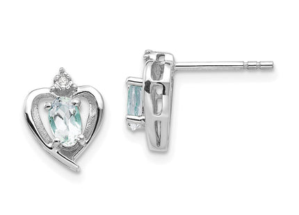 14k White Gold Earrings Style XBS451 - Classique Jewelry Inc.