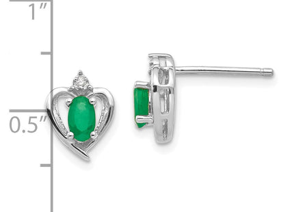 14k White Gold Earrings Style XBS453 - Classique Jewelry Inc.