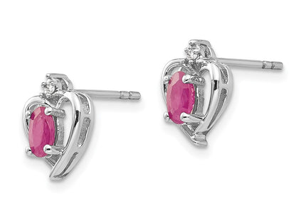 14k White Gold Earrings Style XBS455 - Classique Jewelry Inc.