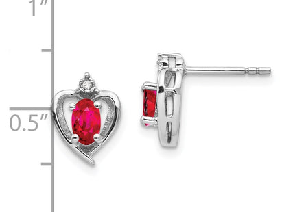14k White Gold Earrings Style XBS455 - Classique Jewelry Inc.