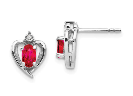 14k White Gold Earrings Style XBS455 - Classique Jewelry Inc.