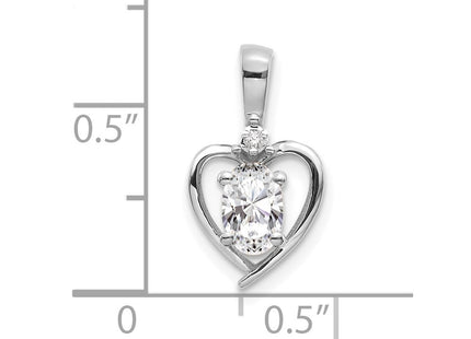 14k White Gold Pendants Style XBS457 - Classique Jewelry Inc.