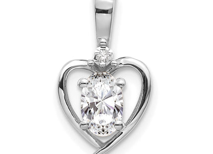 14k White Gold Pendants Style XBS457 - Classique Jewelry Inc.