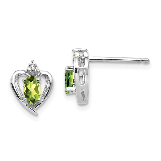 14k White Gold Earrings Style XBS466 - Classique Jewelry Inc.